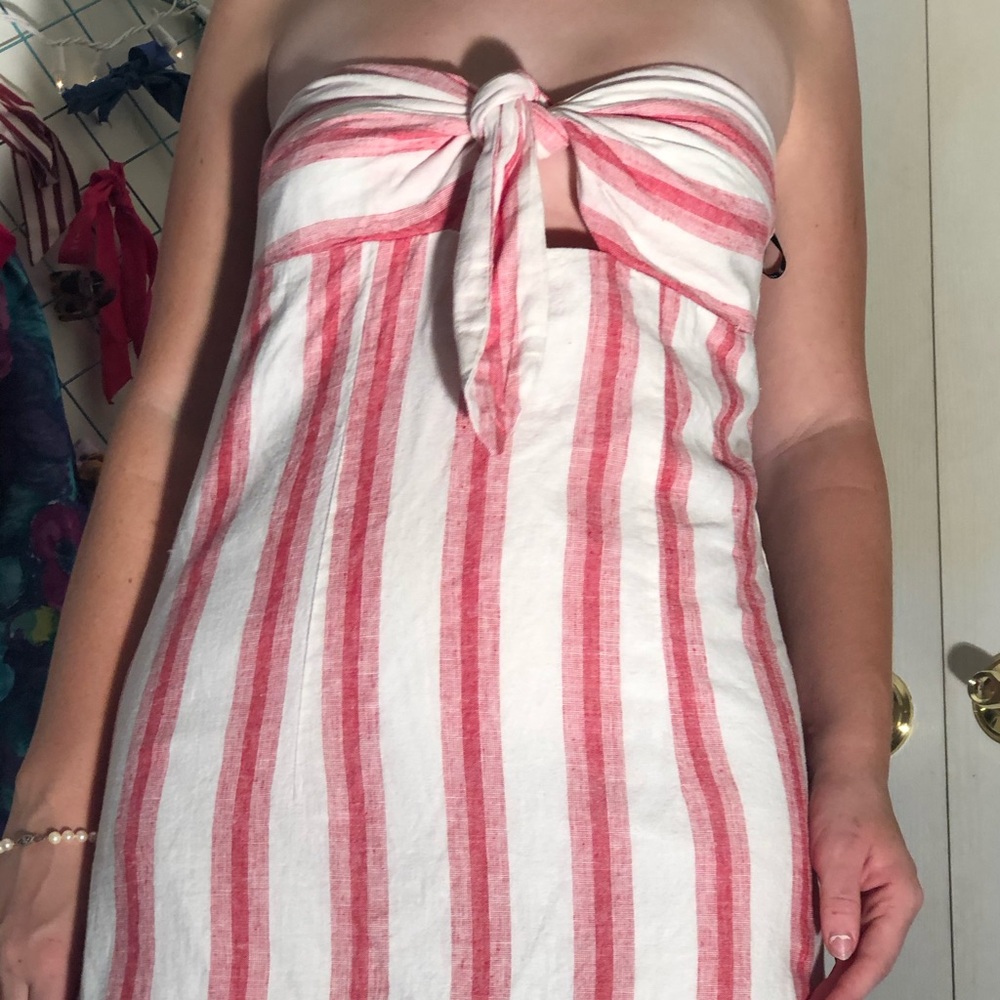 white and red dress